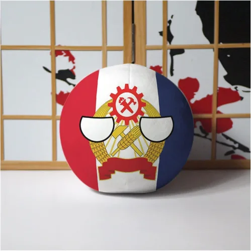 Miniatura 10 de Polandball Countryballs Muñeco de peluche Ucrania España Hungría Portugal Rumanía Grecia Austria México Polonia Ball (15,3.8 pulgadas)