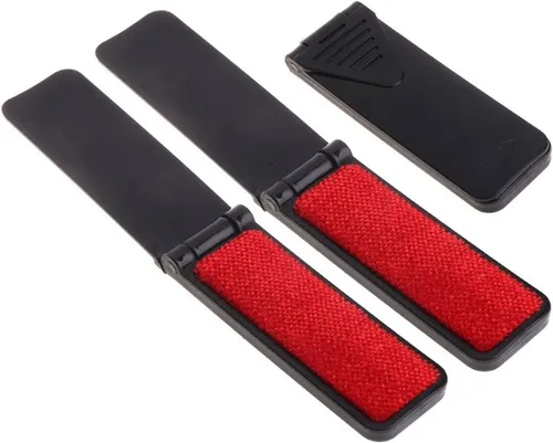 Mini cepillo portátil plegable para pelusas para viajes, bolsa de viaje para eliminar el pelo de las mascotas, herramienta de limpieza de pelusa de