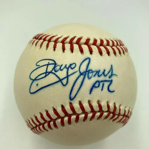 Doug Jones firmó la leyenda oficial de la liga negra de béisbol de las Grandes Ligas JSA COA - Béisbol con Autógrafo
