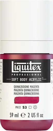 Miniatura 148 de Liquitex Professional Soft Body - Pintura acrílica, botella de 2 onzas (59 ml), blanco titanio Titanio Blanco