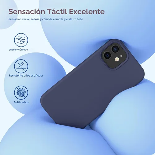 Miniatura 3 de Miracase - Funda compatible con iPhone 12 y 12 Pro de silicona líquida tipo goma gel, con protección total contra caídas y a prueba de golpes, 6.1