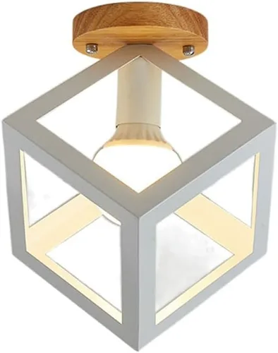 Miniatura 11 de RCIDOS Nordic - Lámpara de techo semiempotrada para el hogar, pasillo, montaje empotrado, E27, fácil de instalar, iluminación creativa para pasillo