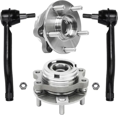 Miniatura 33 de Detroit Axle - Kit de nudillos de dirección delantera izquierda para Ford Edge Lincoln MKX 07-10, cojinete de rueda del lado del conductor, nudillo