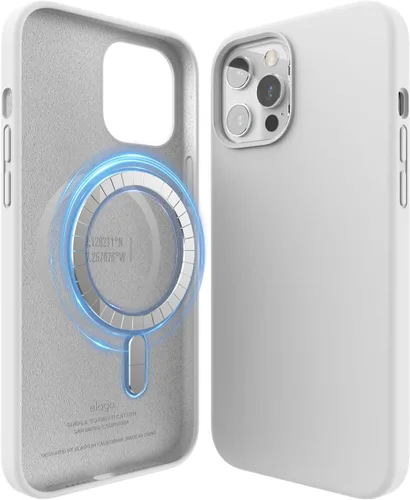 Miniatura 13 de elago Funda magnética de silicona compatible con MagSafe compatible con iPhone 12 y compatible con iPhone 12 Pro de 6.1 pulgadas, imanes integrados
