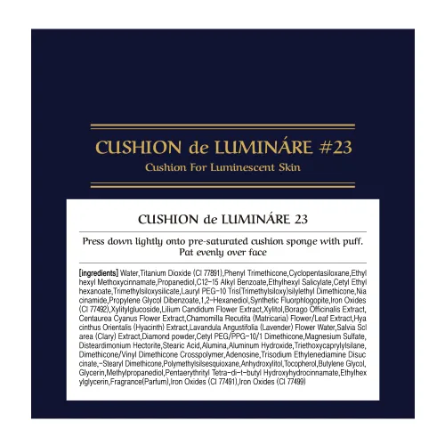 Miniatura 4 de [CHALLANS DE PARIS] CUSHION de LUMINÁRE EX – 23 Beige Medio Base de Maquillaje en Cojín de Brillo Radiante, Cobertura Completa, Uso Duradero, 23