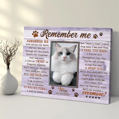 Miniatura 8 de Regalo conmemorativo para gatos, marco de fotos conmemorativo personalizado para mascotas, recuerdo de pérdida de mascotas, regalo de condolencias