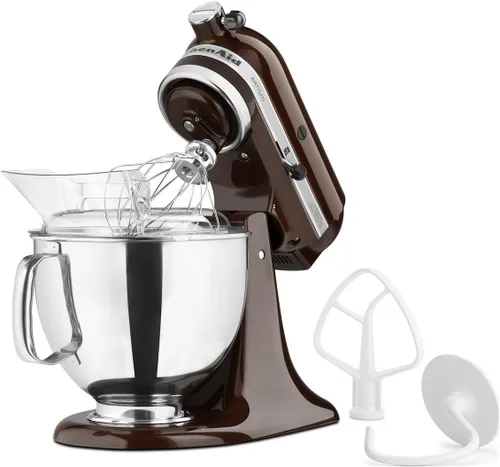 Miniatura 24 de KitchenAid Artisan Series KSM150PS, mezclador de pie con cabezal inclinable de 5 cuartos de galón con escudo de vertido KSM150PS, pistacho