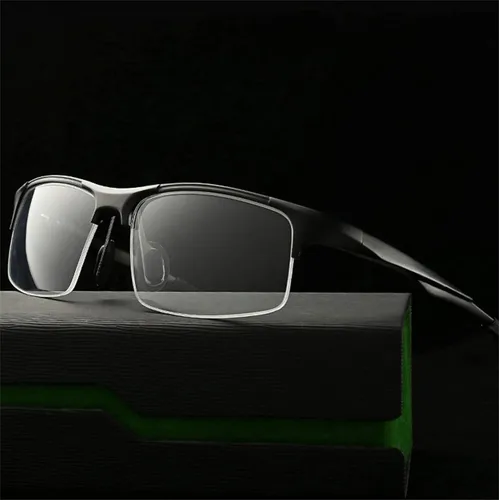 Miniatura 4 de Gafas de lectura bifocales fotocromáticas para hombres Aluminio magnesio deportes transición lupa presbicia gafas de sol lectores Negro
