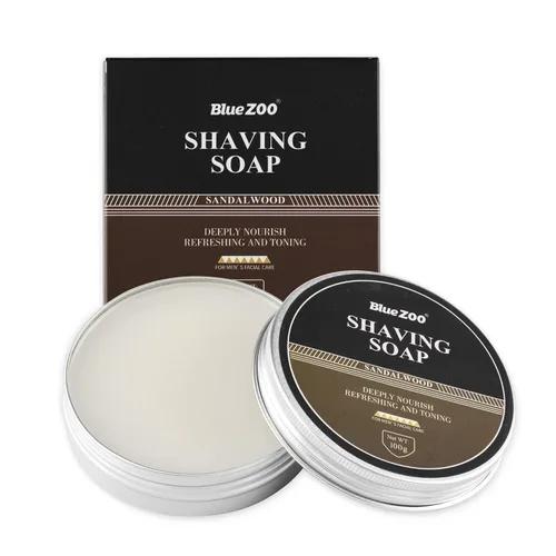 Miniatura 4 de Juego de brochas de afeitar para hombre, incluye jabón de afeitar de 3.53 oz, soporte de cepillo de afeitar de cabello suave, acero inoxidable