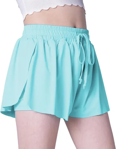 Miniatura 2 de Pantalones cortos fluidos con diseño de mariposa para niñas, pantalones cortos deportivos para niñas, pantalones cortos de mariposa para niños