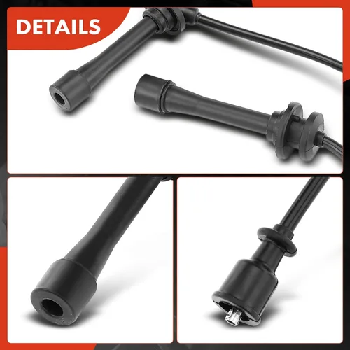 Miniatura 8 de A-Premium Juego de 2 cables de bujía de encendido compatibles con Kia Sportage 1995-2002 L4 2.0L DOHC