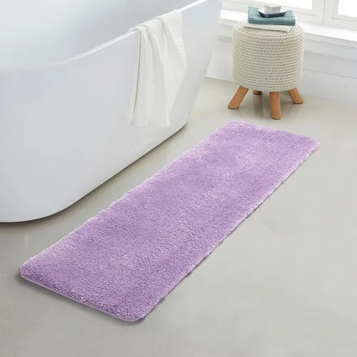 Miniatura 73 de YHF - Alfombras de baño de 20 x 32 pulgadas, extra gruesas y suaves, de microfibra peluda, lavables a máquina, alfombras de baño absorbentes, tapete