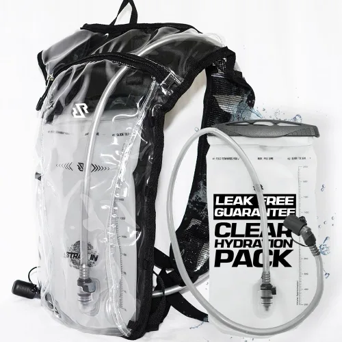 Miniatura 5 de Mochila de hidratación aprobada para festivales Bolsillos antirrobo en el pecho, bolsa de 2 litros incluida, diseño ligero Ripstop