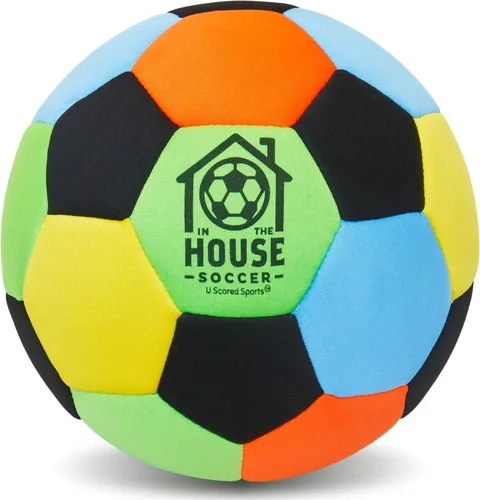 in The House - Balón de fútbol acolchado tamaño 4 para niñas (mayores de 3 años), niños (mayores de 3 años) y adultos, lleva la práctica de fútbol a