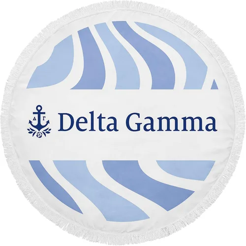 Miniatura 7 de Alpha Chi Omega Sorority - Toalla de playa redonda (60 pulgadas) de gran tamaño, súper absorbente, sin arena, gruesa toalla grande para piscina