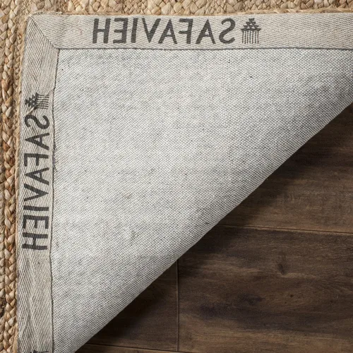 Miniatura 6 de SAFAVIEH Alfombra de área de colección de fibra natural, 5 x 8 pies, natural, hecho a mano, ideal para zonas de alto tráfico en sala de estar