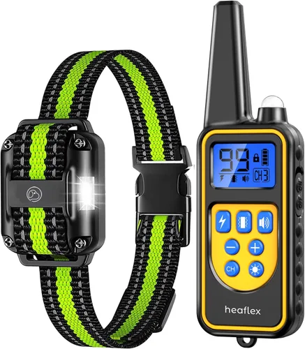 Collar Eléctrico de Entrenamiento para Perros con Control Remoto 500M, E-Shock, Modos de Entrenamiento Seguros, Collares Recargables Impermeables