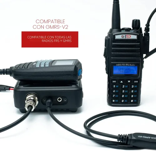 Miniatura 5 de BTECH GMRS-20V2 20W 200 canales totalmente personalizables Radio móvil GMRS bidireccional. IP67 sumergible impermeable, compatible con repetidores