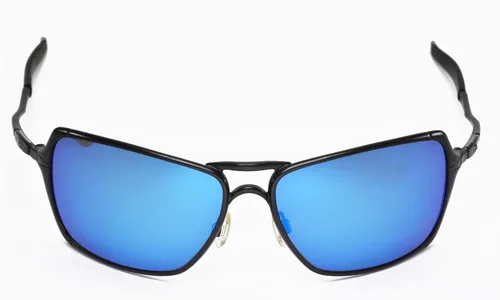 Miniatura 2 de Walleva Lentes de repuesto polarizados rojo fuego + azul hielo para lentes de sol Oakley