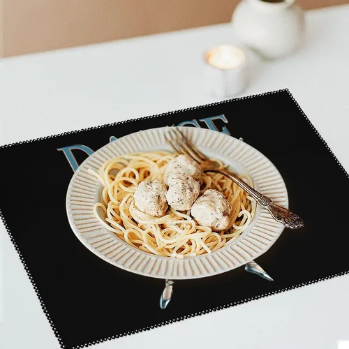 Miniatura 6 de Ballerina Dance Placemats Set of 6 Resistant Table Mats Washable Place Mats for Dinner Party Table Decoration