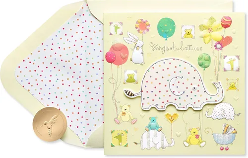 Miniatura 9 de Papyrus Tarjeta de baby shower para niña (So Happy You're Here)