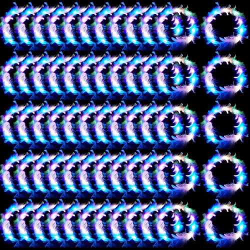 Miniatura 7 de Taiyin 20 diademas de plumas LED, coronas de flores iluminadas, coronas de flores para mujeres, diadema que brilla en la oscuridad, para boda