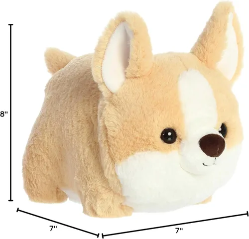 Miniatura 5 de Aurora Adorable Spudsters Colby Corgi - Animal de peluche – Forma redonda que hace que los abrazos reconfortantes – Perfecto para niños de todas