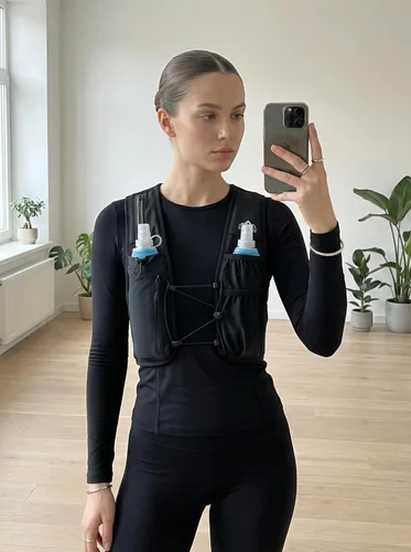Miniatura 8 de Zelvot Chaleco de correr para mujeres y hombres, patente original de Estados Unidos, correas ajustables para el pecho, chaleco de hidratación