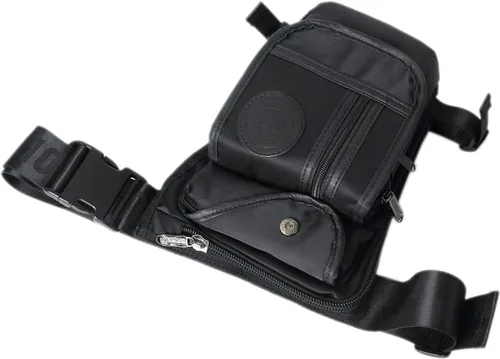 Miniatura 4 de Anjoy Bolsa táctica de lona para la pierna al aire libre para hombres y mujeres moto ciclismo multi-bolsillo cintura Fanny bolsa de viaje senderismo