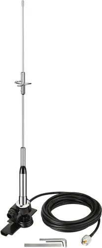 Miniatura 8 de Bingfu Antena de alta ganancia para radio de jamón móvil para vehículos, VHF UHF de doble banda 136-174MHz 400-470MHz, antenas antioxidantes