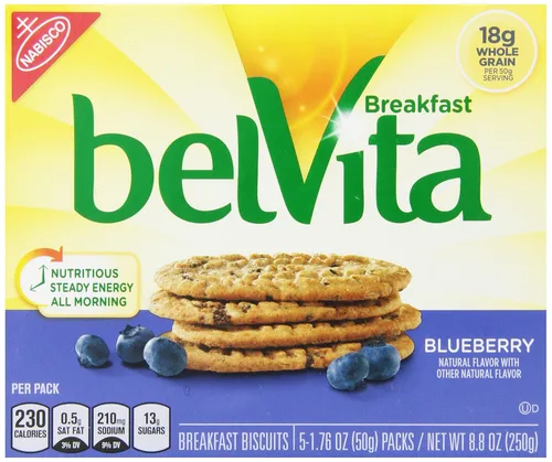 Miniatura 34 de belVita Galletas de desayuno con canela y azúcar morena, 12 paquetes (4 galletas por paquete)