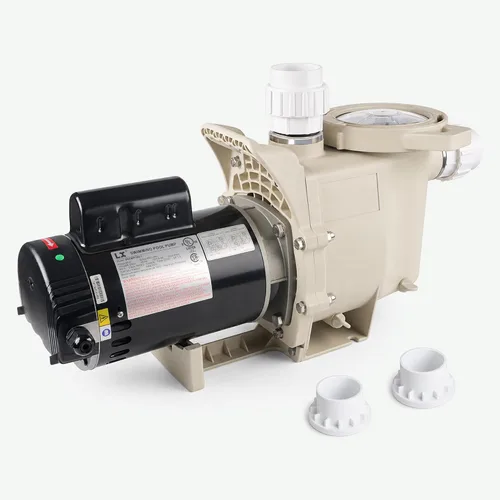 Bomba de piscina enterrada 1HP, 6340 GPH Bomba de piscina autorecortable de alto caudal, 115V/230V, bajo ruido, potente bomba de piscina