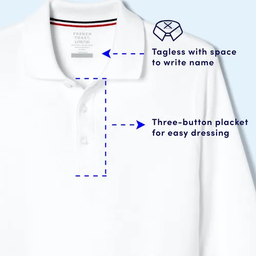Miniatura 4 de French Toast - Camisa tipo polo de manga larga para niño