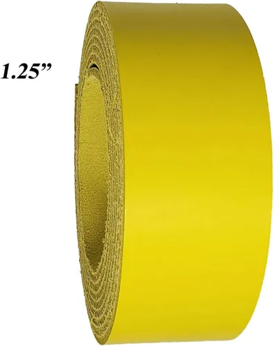 Miniatura 8 de Amarillo Tiras de piel 2 inch de ancho hasta 96 inch de largo – 6 – 7. (2.4 – 2,8 mm.) LATIGO tiras de piel por pitka piel