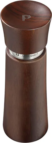 Miniatura 2 de Zassenhaus WIESBADEN Pepper Mill 6.69 Inch Acacia Wood Spice Grinder Adjustable Ceramic Grinder for Pepper Salt Herbs and Spices Manual Mill
