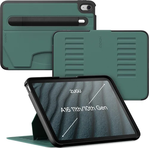 Miniatura 17 de ZUGU CASE para iPad A16 11ª generación de 11 pulgadas (2025), 10ª generación de 10.9 pulgadas (2022) Soporte magnético y cubierta para Negro