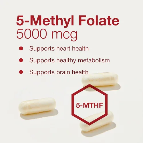 Miniatura 4 de PROTOCOL FOR LIFE BALANCE 5-metilfolato 5,000mcg - Biodisponibilidad superior de metilfolato - para apoyo cerebral - Suplemento de folato