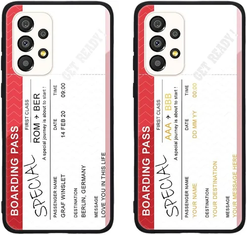 Miniatura 442 de Funda de teléfono personalizada para Samsung Galaxy S22+ / S22 Plus 5G, funda de TPU suave de vidrio templado antiarañazos personalizada con foto