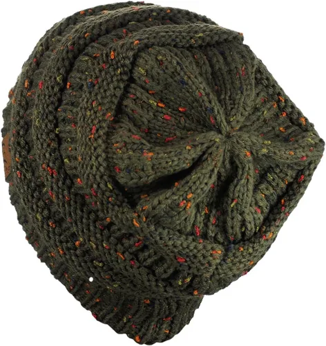Miniatura 488 de C.C Trendy Warm Chunky Soft Stretch Cable Knit Beanie