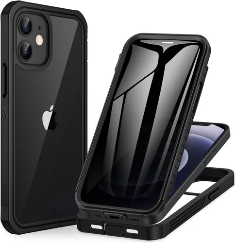 Miniatura 73 de CENHUFO Funda de privacidad para iPhone 11 Pro, funda de cuerpo completo con protector de pantalla de privacidad de vidrio templado 9H integrado