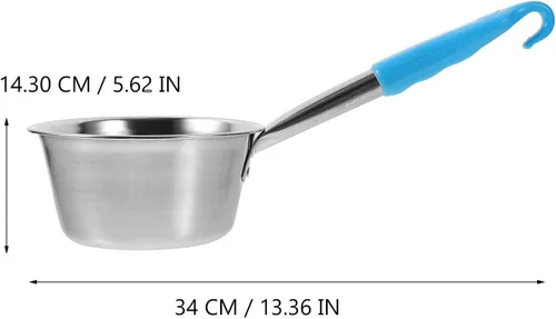 Miniatura 2 de Toddmomy Cucharón portátil para acampar con gancho, cuchara de agua ligera de acero inoxidable para senderismo al aire libre y camping, cuchara
