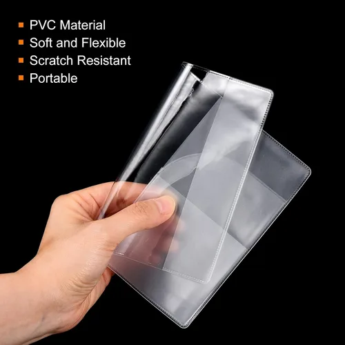 Miniatura 6 de PATIKIL Funda para pasaporte, paquete de 8 fundas protectoras para pasaporte, organizador para tarjetas de crédito, PVC con ranuras multicapa
