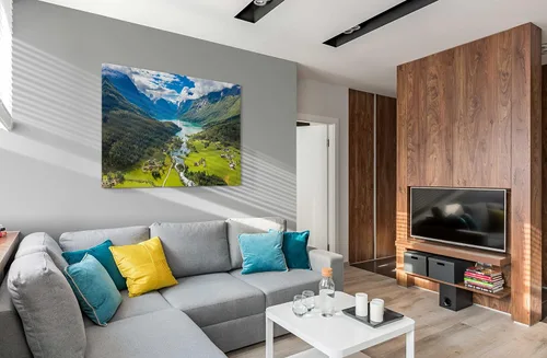 Miniatura 7 de SpiritualHands Lienzo decorativo para pared, diseño de lugares famosos del patrimonio mundial, carteles enmarcados escénicos, paisajes modernos, 23