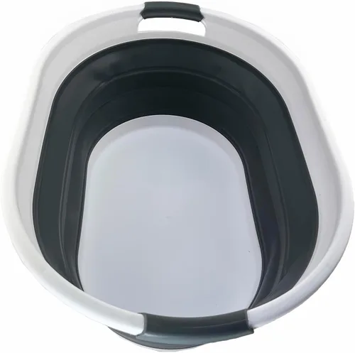 Miniatura 9 de SAMMART Cesta plegable de plástico para lavandería de 39L (10.3 galones), tina de lavado plegable, fácil almacenamiento y ahorro desplegable