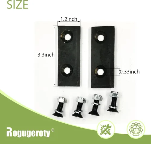 Miniatura 5 de 942-0544 742-0653 Trituradora Cuchilla Astilladora Reemplazo Craftsman Troy-Bilt MTD 981-0490 781-0490,Mn Forja de Acero,HRC60