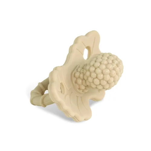 Miniatura 17 de RaZbaby RaZberry - Mordedor de silicona y chupete para alivio de la dentición en bebés, grado alimenticio, libre de BPA, diseño manos libres