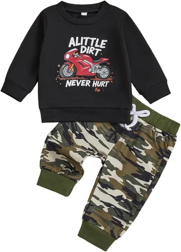 Miniatura 167 de Adobabirl Conjunto de sudadera y pantalones de Halloween para bebé, sudadera y pantalones con parche de calabaza para Halloween, otoño, ropa de bebé