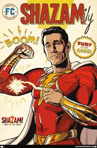 Miniatura 9 de Trends International DC Comics Movie Shazam! Fury of the Gods - Póster de pared de cómic, 22.4 pulgadas de largo x 14.7 pulgadas, versión enmarcada