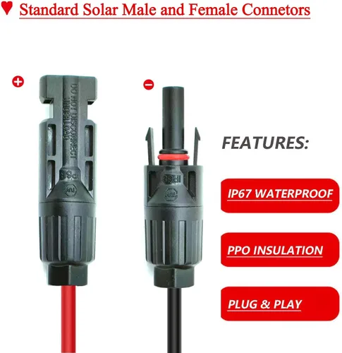 Miniatura 3 de Cable de extensión de carga solar a XT60, conector solar de 12 pies a XT60, cable adaptador para puerto de entrada XT60, estación de energía