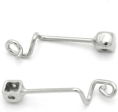 Miniatura 2 de 1 par de lentes de puente de nariz, lentes de repuesto de metal, piezas de repuesto, almohadillas de nariz, kits de reparación y destornillador